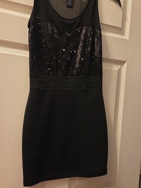 wet seal sequin dress Wet Seal Sequin Little Black Dress Size Medium SKU 000064 Designers On A Dime